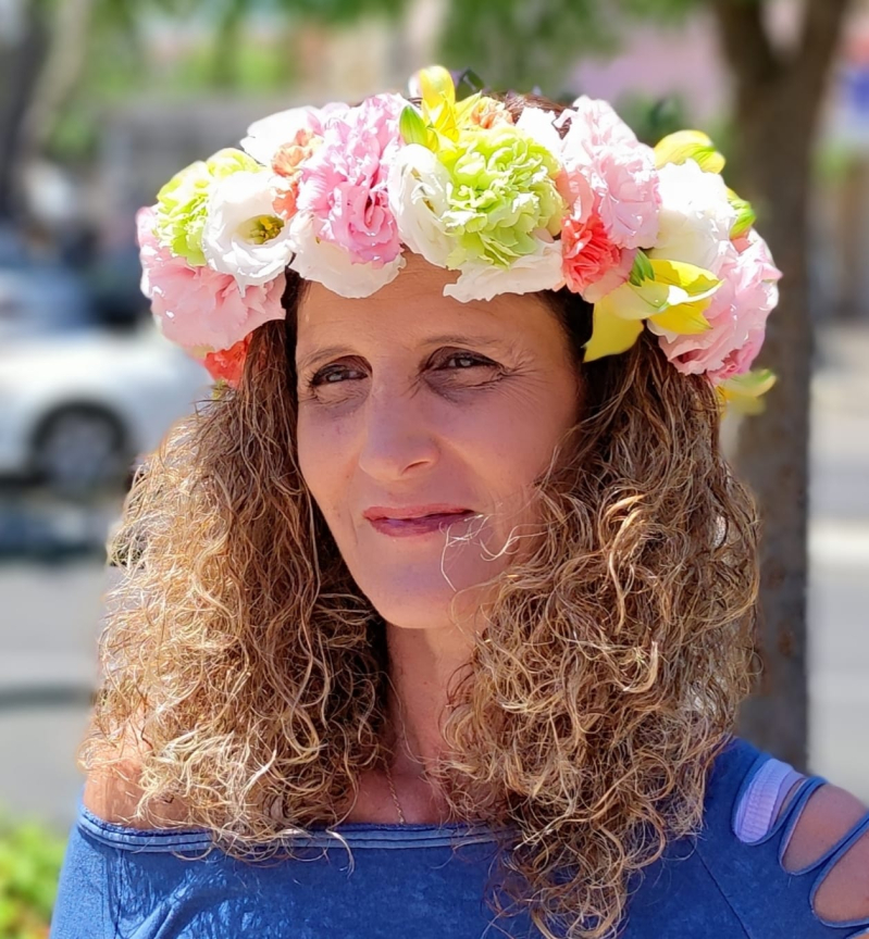 זר לראש מהמם סיגלית