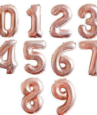 בלון הליום מספר ענק - ורוד