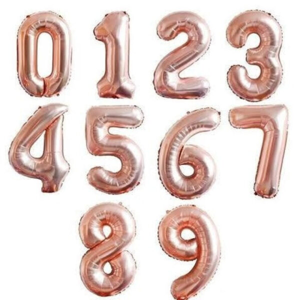 בלון הליום מספר ענק - ורוד