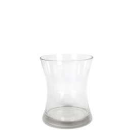 אגרטל ארובה שקוף לזרים נמוכים