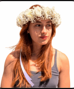 זר לראש לבן דניאל