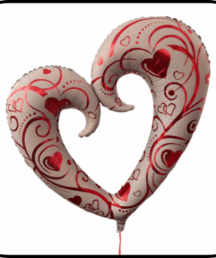 בלון לב ענק הליום