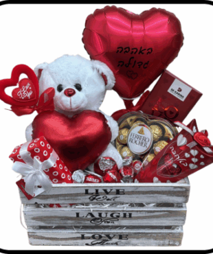 מארז עץ גבוה אירוסים