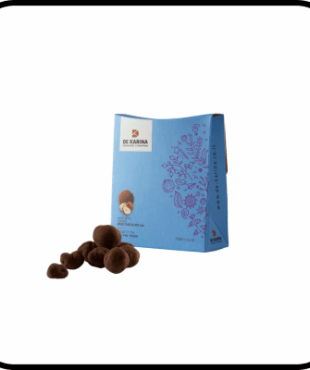 אגוזי לוז מצופים שוקולד מריר